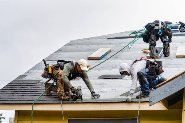 Professional Flat Roof Repair technician working in North Stonington, CT